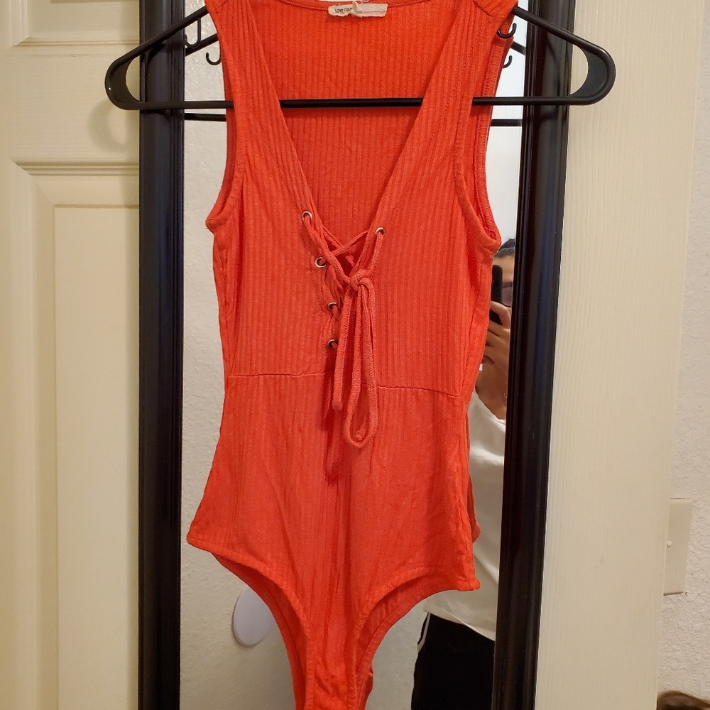 Coral bodysuit